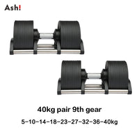 Adjustable Dumbbell Pair - Incremental Home Weights for Strength & Full-Body Workouts
