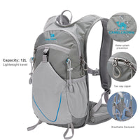 12L Waterproof Hiking Backpack - Lightweight Outdoor Pack for Cycling & Travel