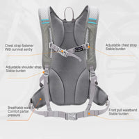 12L Waterproof Hiking Backpack - Lightweight Outdoor Pack for Cycling & Travel