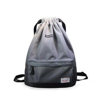 Waterproof Drawstring Gym Backpack - Women's Training Bag with Shoe Storage