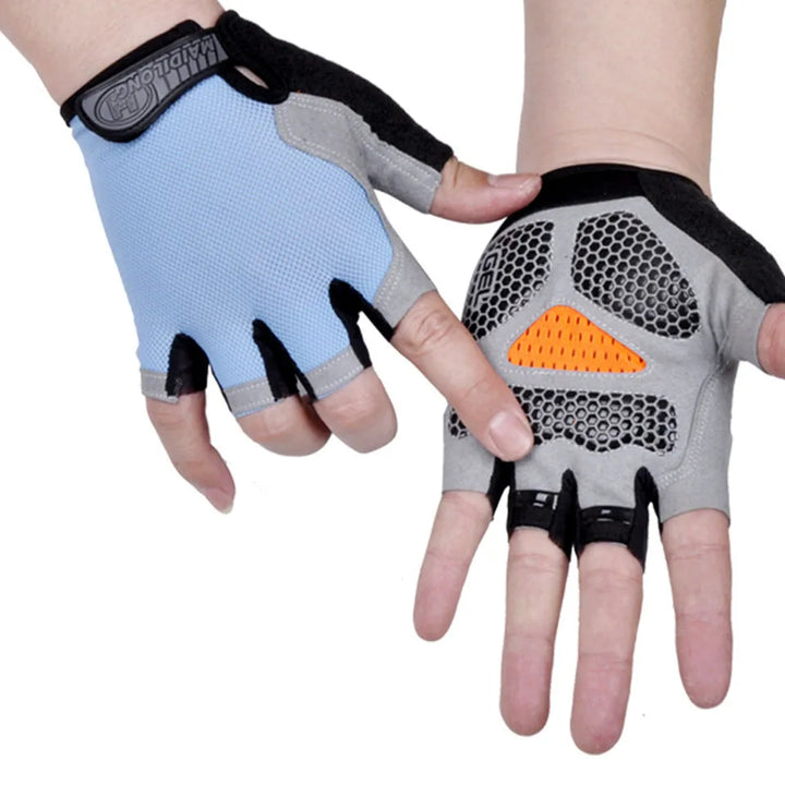 Breathable Half-Finger Cycling Gloves - Anti-Slip Training Gloves for Gym &amp; Riding