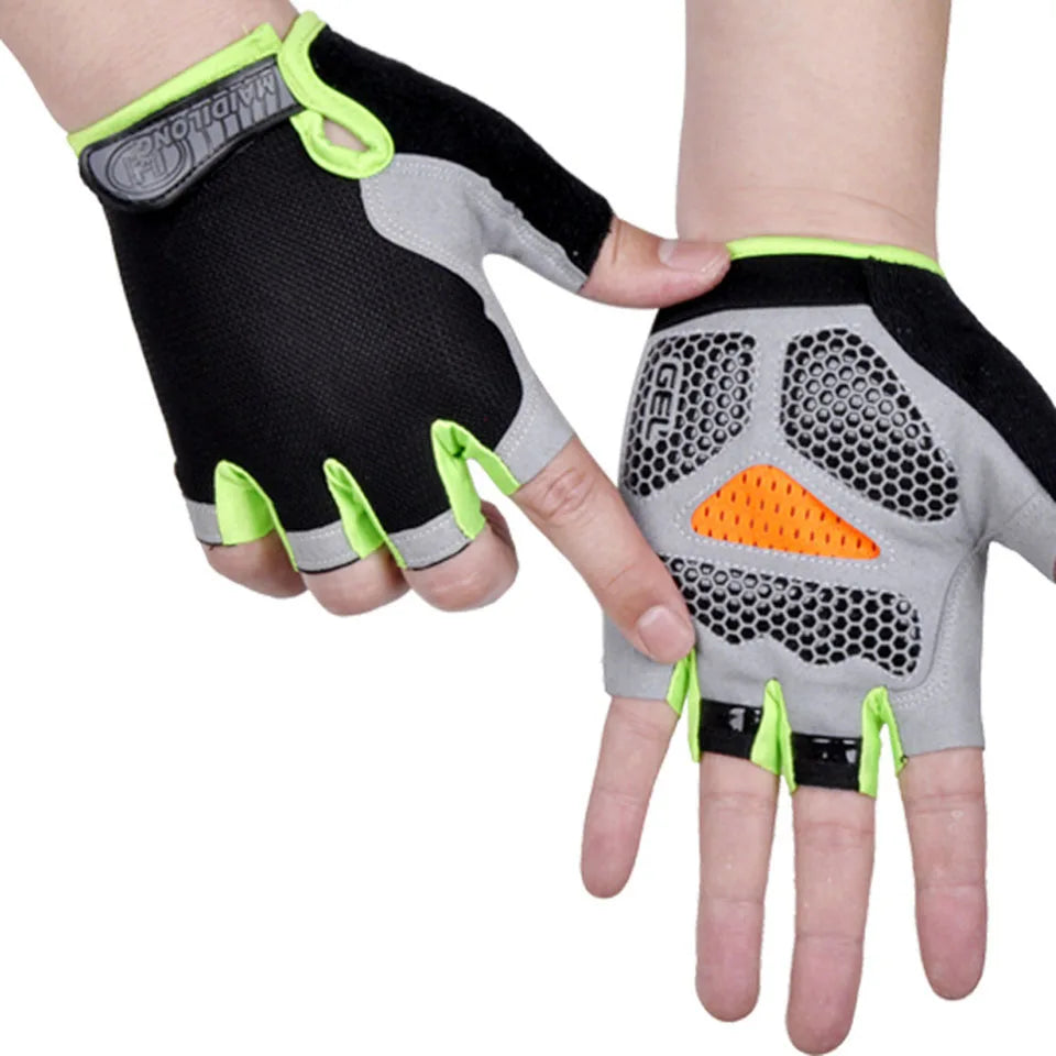 Breathable Half-Finger Cycling Gloves - Anti-Slip Training Gloves for Gym &amp; Riding