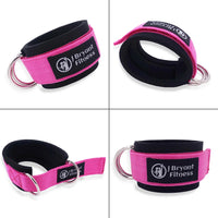 Padded Ankle Straps - Cable Machine Cuffs for Glute and Leg Workouts