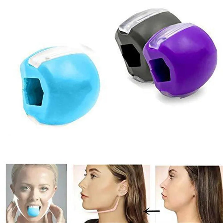Silicone Jaw Exerciser Ball - Facial Toning Trainer for Jawline Workouts