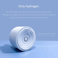 Glass Hydrogen Water Bottle - Dual Chamber Ionizer for Wellness & H2 Inhalation
