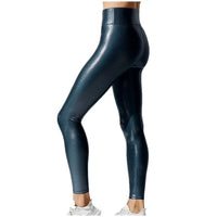 Metallic High-Waist Stretch Leggings