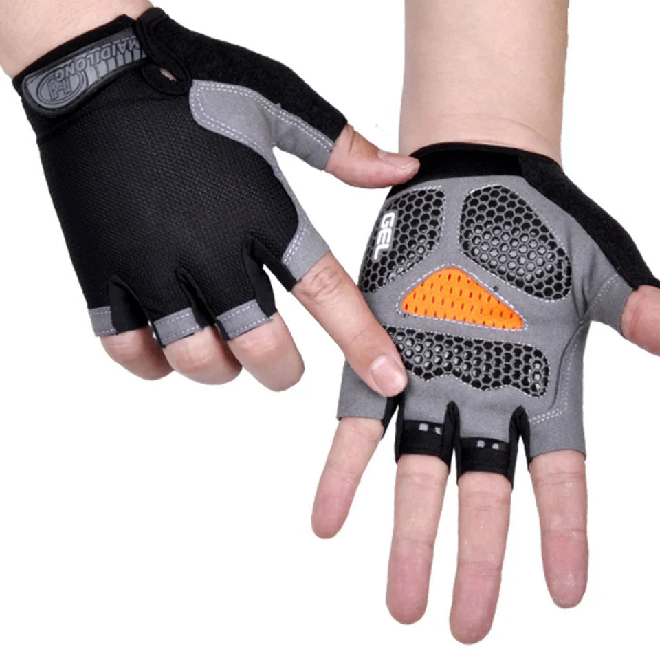 Breathable Half-Finger Cycling Gloves - Anti-Slip Training Gloves for Gym &amp; Riding