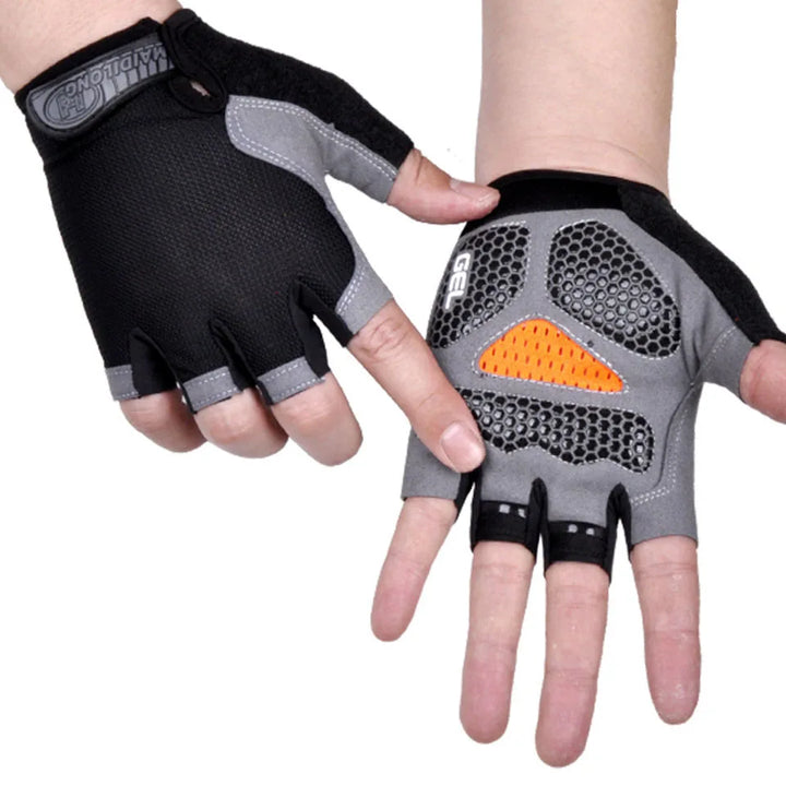 Breathable Half-Finger Cycling Gloves - Anti-Slip Training Gloves for Gym &amp; Riding
