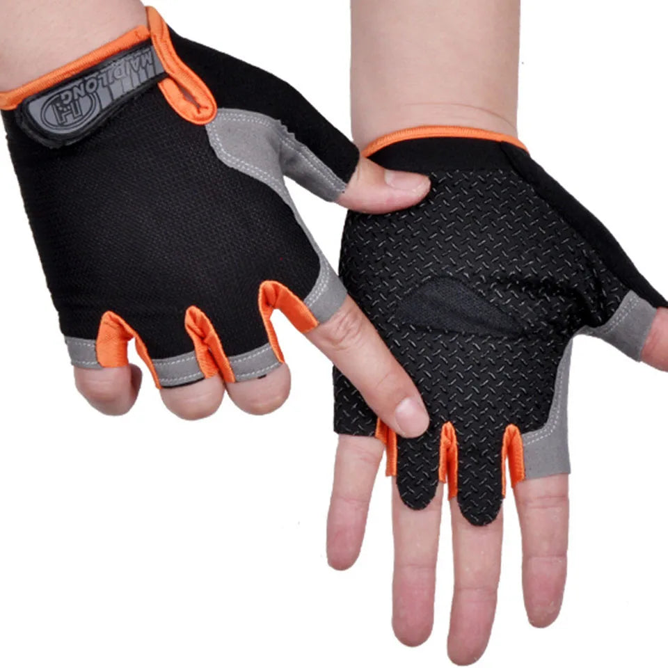 Breathable Half-Finger Cycling Gloves - Anti-Slip Training Gloves for Gym &amp; Riding