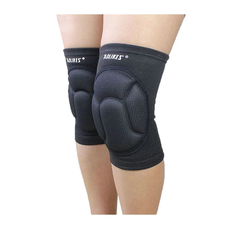 Thick Padded Knee Protectors - Impact Support Sleeves for Volleyball & Cycling