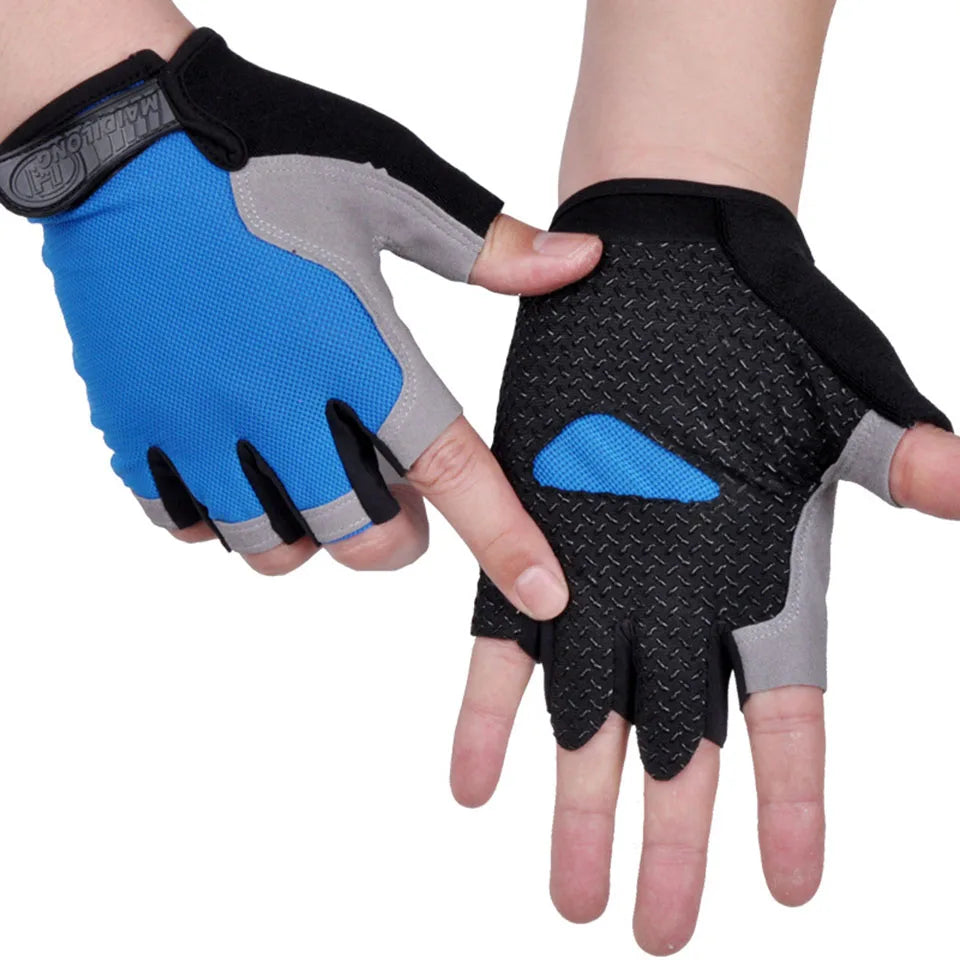 Breathable Half-Finger Cycling Gloves - Anti-Slip Training Gloves for Gym &amp; Riding