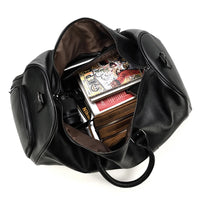 Genuine Leather Duffel Bag - Unisex Training Bag for Workout, Travel & Weekend Trips