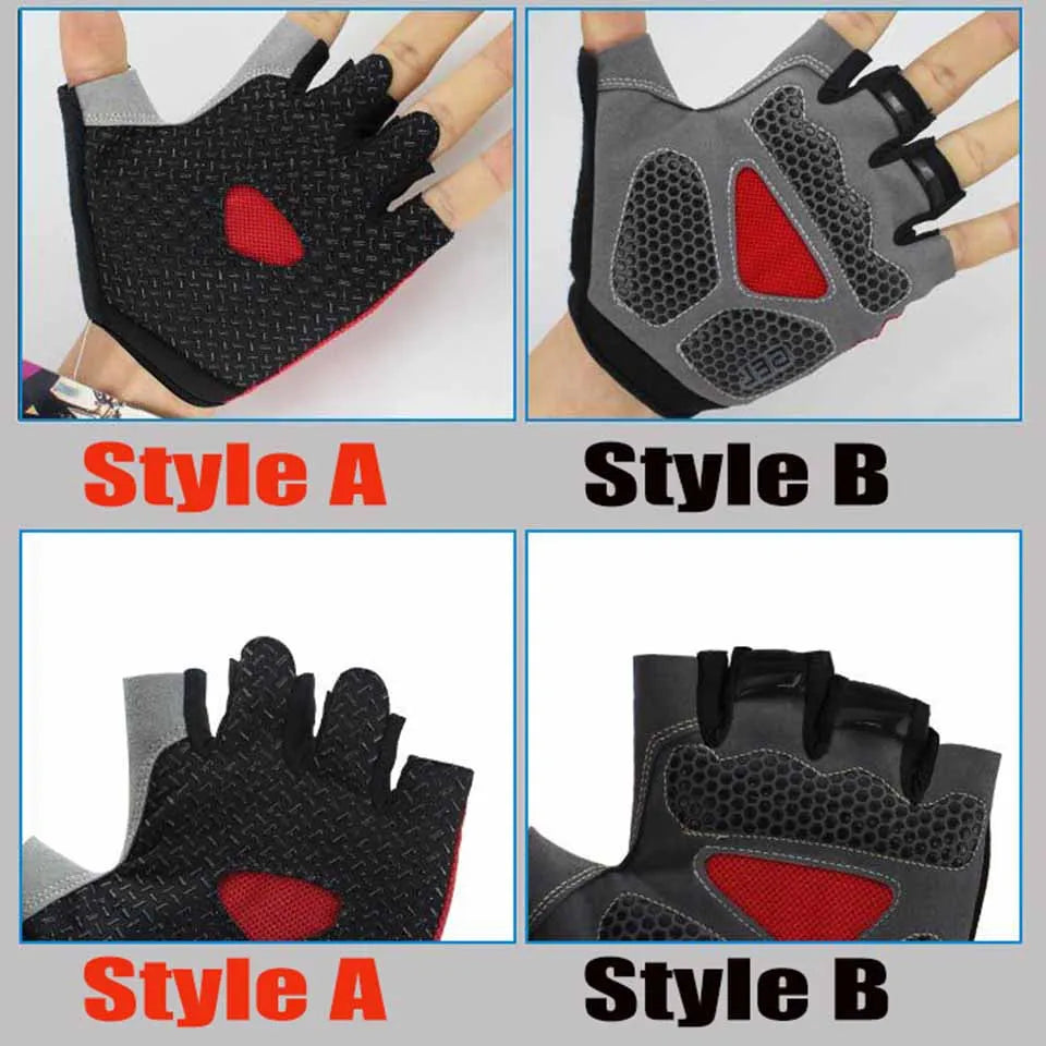 Breathable Half-Finger Cycling Gloves - Anti-Slip Training Gloves for Gym &amp; Riding