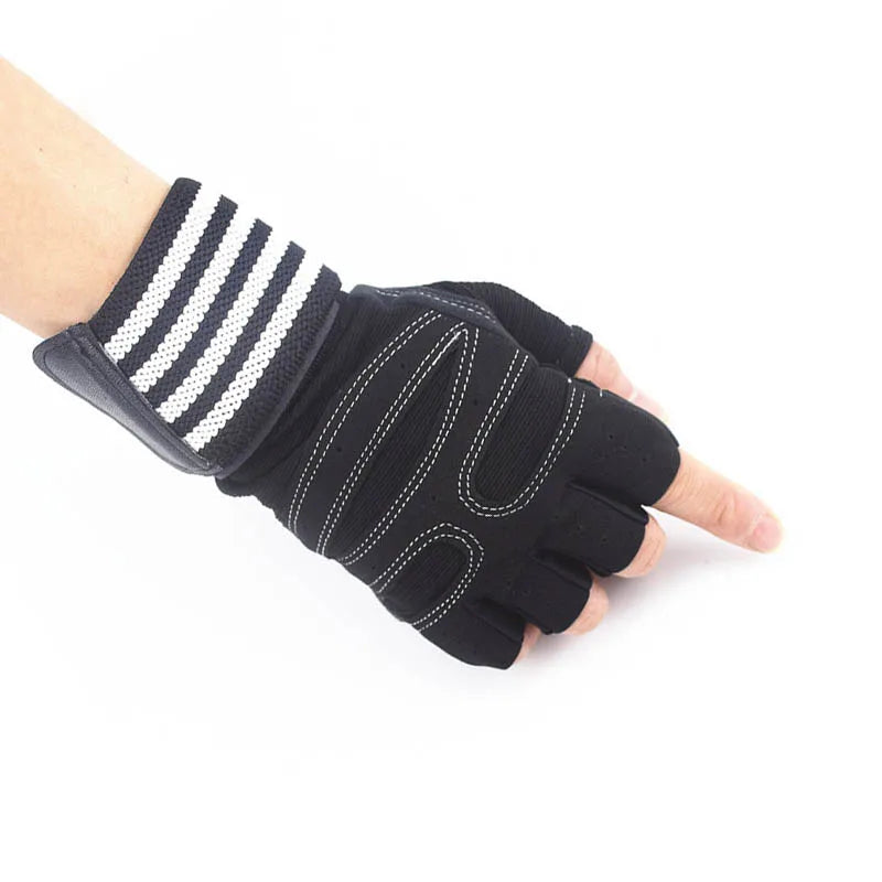 Wrist Support Training Gloves - Anti-Slip Gym Grips for Weightlifting