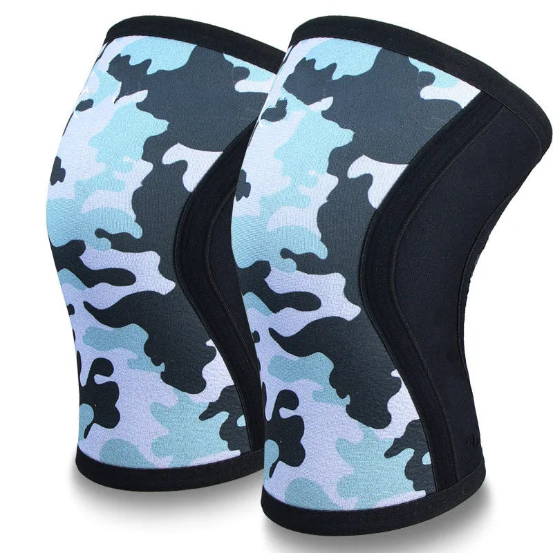 7mm Compression Knee Sleeves - Weightlifting Support Braces for Strength Training
