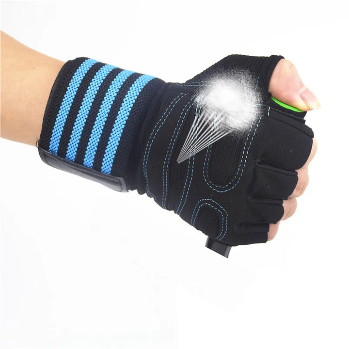 Wrist Support Training Gloves - Anti-Slip Gym Grips for Weightlifting