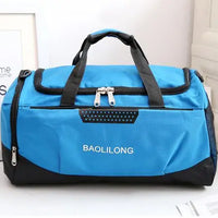 Waterproof Gym Duffel Bag - Large Travel Handbag with Shoe Pocket