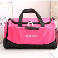 Waterproof Gym Duffel Bag - Large Travel Handbag with Shoe Pocket
