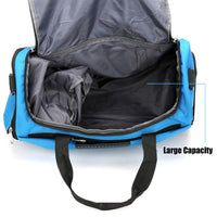 Waterproof Gym Duffel Bag - Large Travel Handbag with Shoe Pocket
