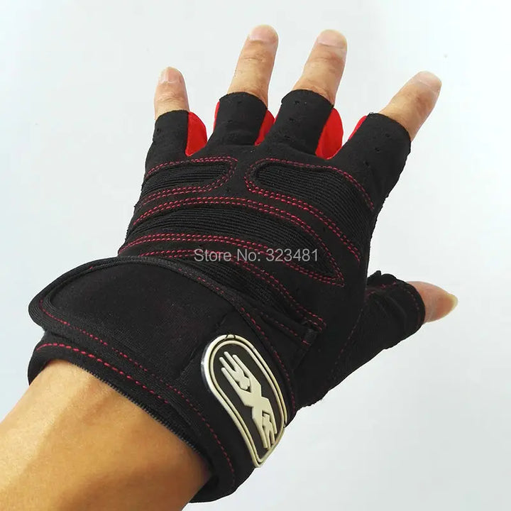 Wrist Support Training Gloves - Anti-Slip Gym Grips for Weightlifting