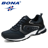 Men's Breathable Running Shoes - Lace-Up Sneakers for Walking & Jogging