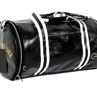 PU Leather Gym Travel Bag - Men's Classic Training Duffel with Shoe Pocket