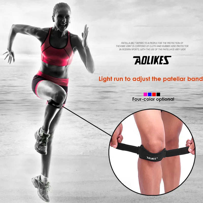 Adjustable Patellar Knee Strap - Targeted Support Band for Running &amp; Outdoor Sports