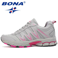 Women's Running Sneakers - Cushioned Lace-Up Shoes for Jogging & Walking
