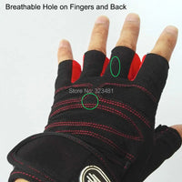 Wrist Support Training Gloves - Anti-Slip Gym Grips for Weightlifting