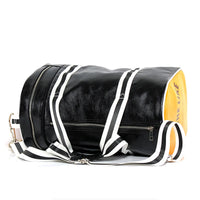 PU Leather Gym Travel Bag - Men's Classic Training Duffel with Shoe Pocket