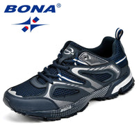 Men's Classic Running Shoes - Lace-Up Mesh Trainers for Jogging & Outdoor Wear