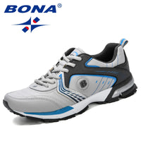 Men's Breathable Running Shoes - Lace-Up Sneakers for Walking & Jogging