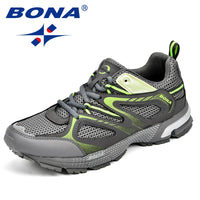 Men's Classic Running Shoes - Lace-Up Mesh Trainers for Jogging & Outdoor Wear