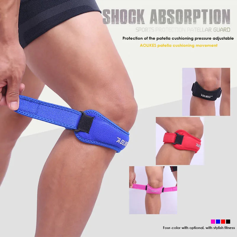 Adjustable Patellar Knee Strap - Targeted Support Band for Running &amp; Outdoor Sports