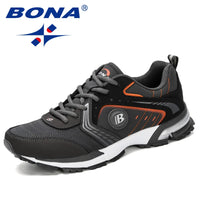 Men's Breathable Running Shoes - Lace-Up Sneakers for Walking & Jogging