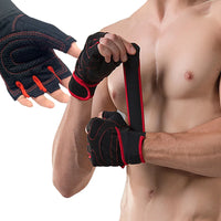 Wrist Support Training Gloves - Anti-Slip Gym Grips for Weightlifting