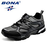 Men's Classic Running Shoes - Lace-Up Mesh Trainers for Jogging & Outdoor Wear