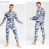 Men's Camouflage Thermal Base Layer Set