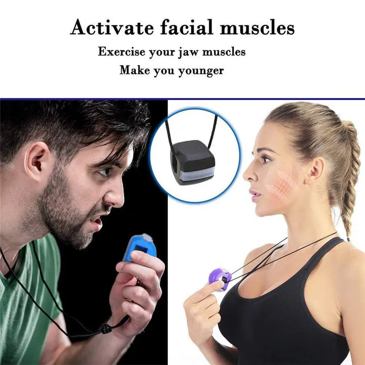 Silicone Jaw Exerciser Ball - Facial Toning Trainer for Jawline Workouts
