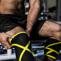 Dual Knee Support Sleeves - Joint Compression Braces for Running, Squats & Training