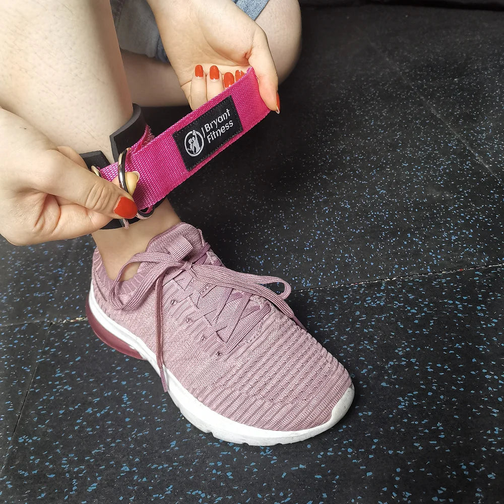 Padded Ankle Straps - Cable Machine Cuffs for Glute and Leg Workouts