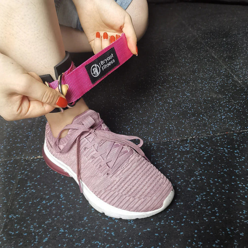 Padded Ankle Straps - Cable Machine Cuffs for Glute and Leg Workouts
