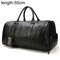 Genuine Leather Duffel Bag - Unisex Training Bag for Workout, Travel & Weekend Trips