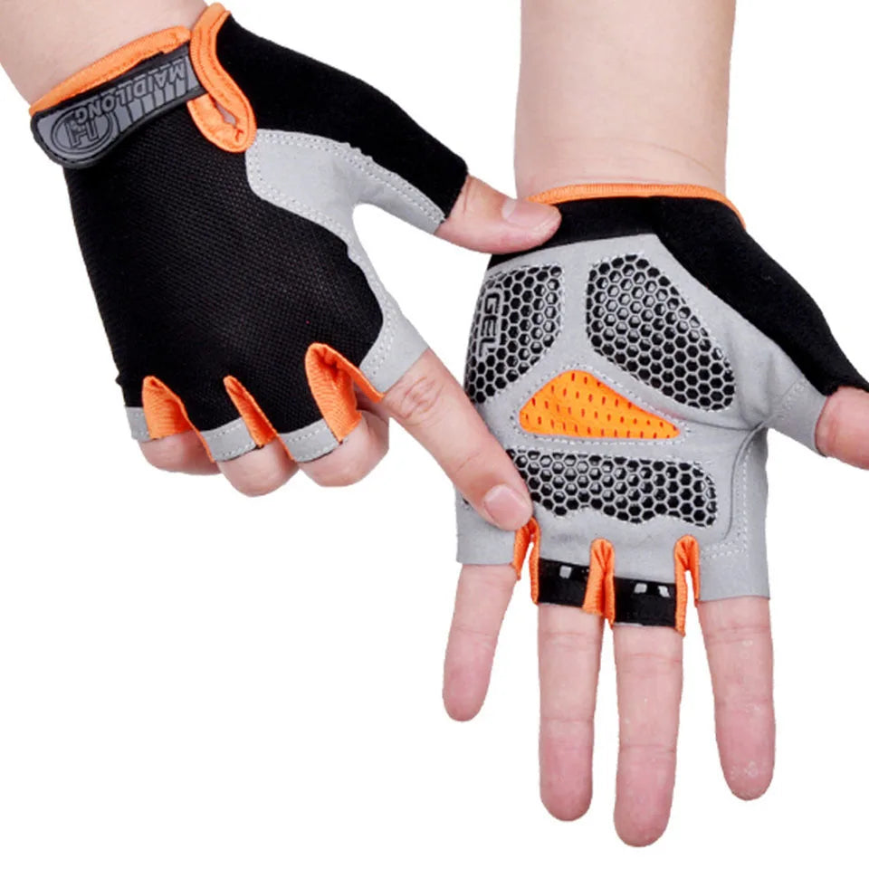 Breathable Half-Finger Cycling Gloves - Anti-Slip Training Gloves for Gym &amp; Riding