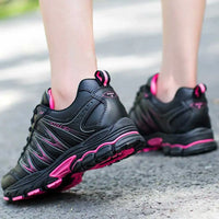 Women's Running Sneakers - Cushioned Lace-Up Shoes for Jogging & Walking
