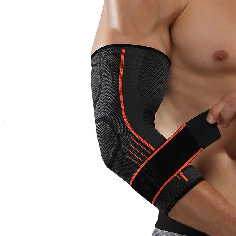 Compression Elbow Support Sleeve - Protective Brace for Sports & Gym Training