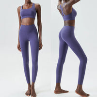2-Piece Solid Color Gym Set