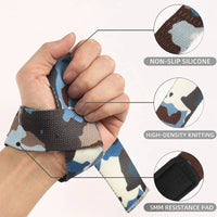 Silicone Grip Wrist Straps - Non-Slip Lifting Supports for Pull-Ups & Deadlifts