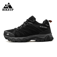 Men's Leather Hiking Shoes - Durable Outdoor Sneakers for Trekking & Climbing