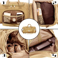 35L Sports Duffel Bag - Men's Weekend Travel Gym Bag with Shoe Compartment